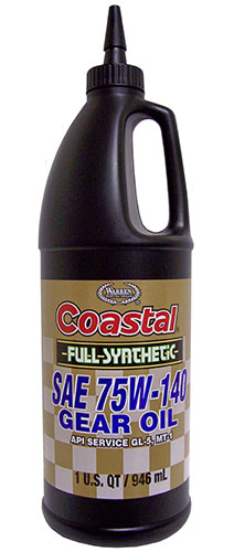 168001 COASTAL75W140GEAR OIL
